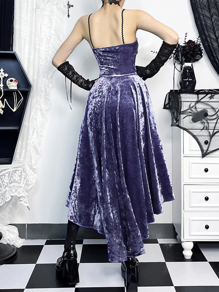 Diablo Style Purple Tail Drag Dress