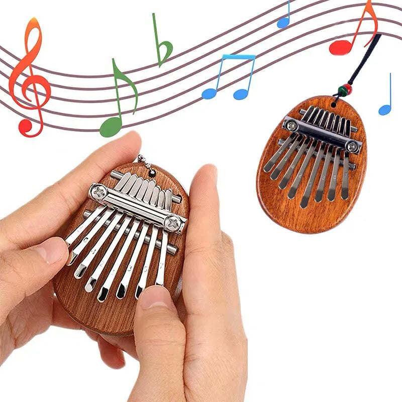 Wood Mini Thumb Piano Musical Toys