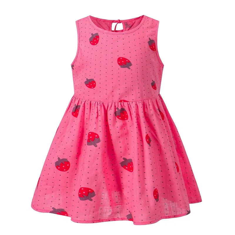 Baby Girls' Cotton Sleeveless Dress