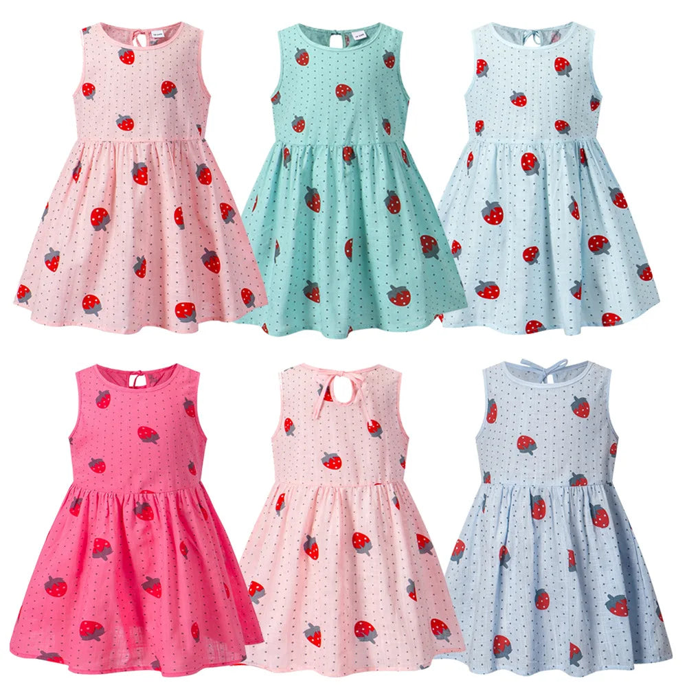 Baby Girls' Cotton Sleeveless Dress