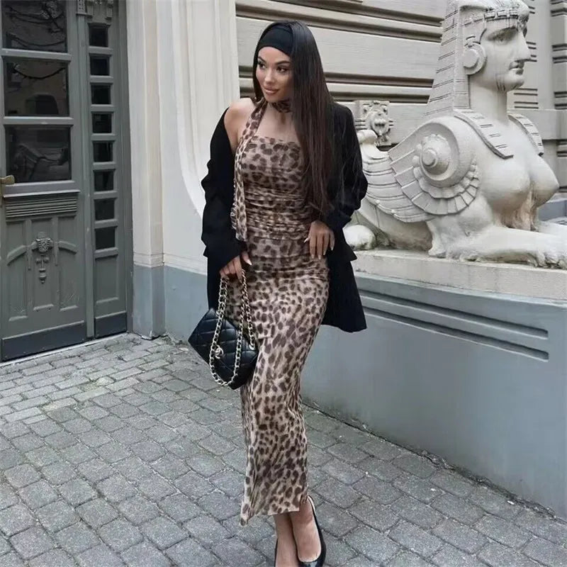 Leopard Print Woman Summer Top