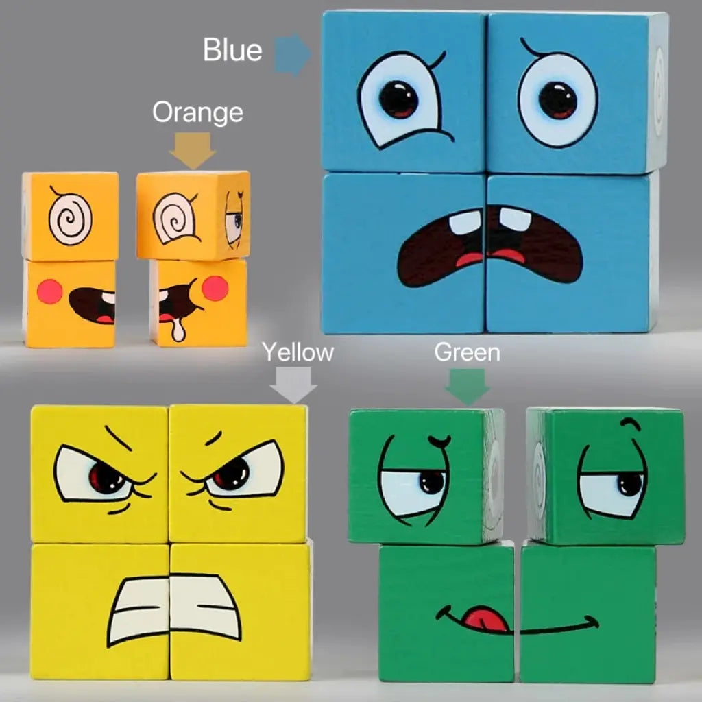 Face-Shifting Rubik's Cube Blocks