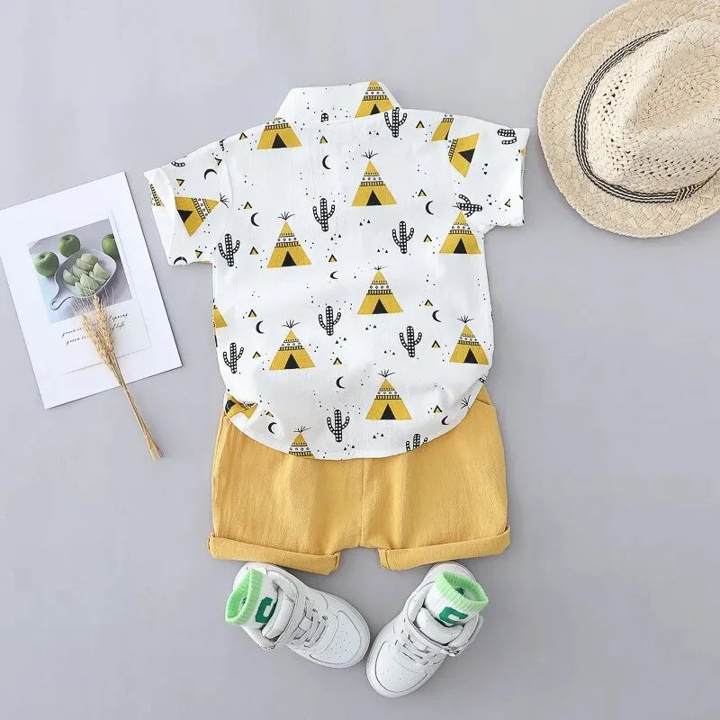 Summer Full Print Kids Outfit