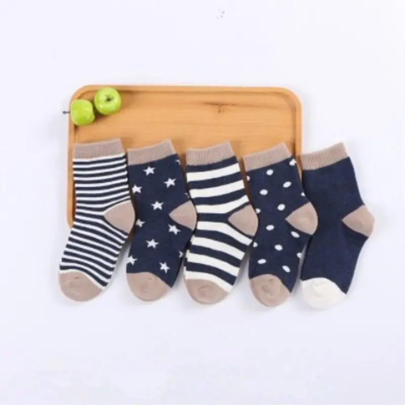 5 Pairs Cartoon Baby Socks