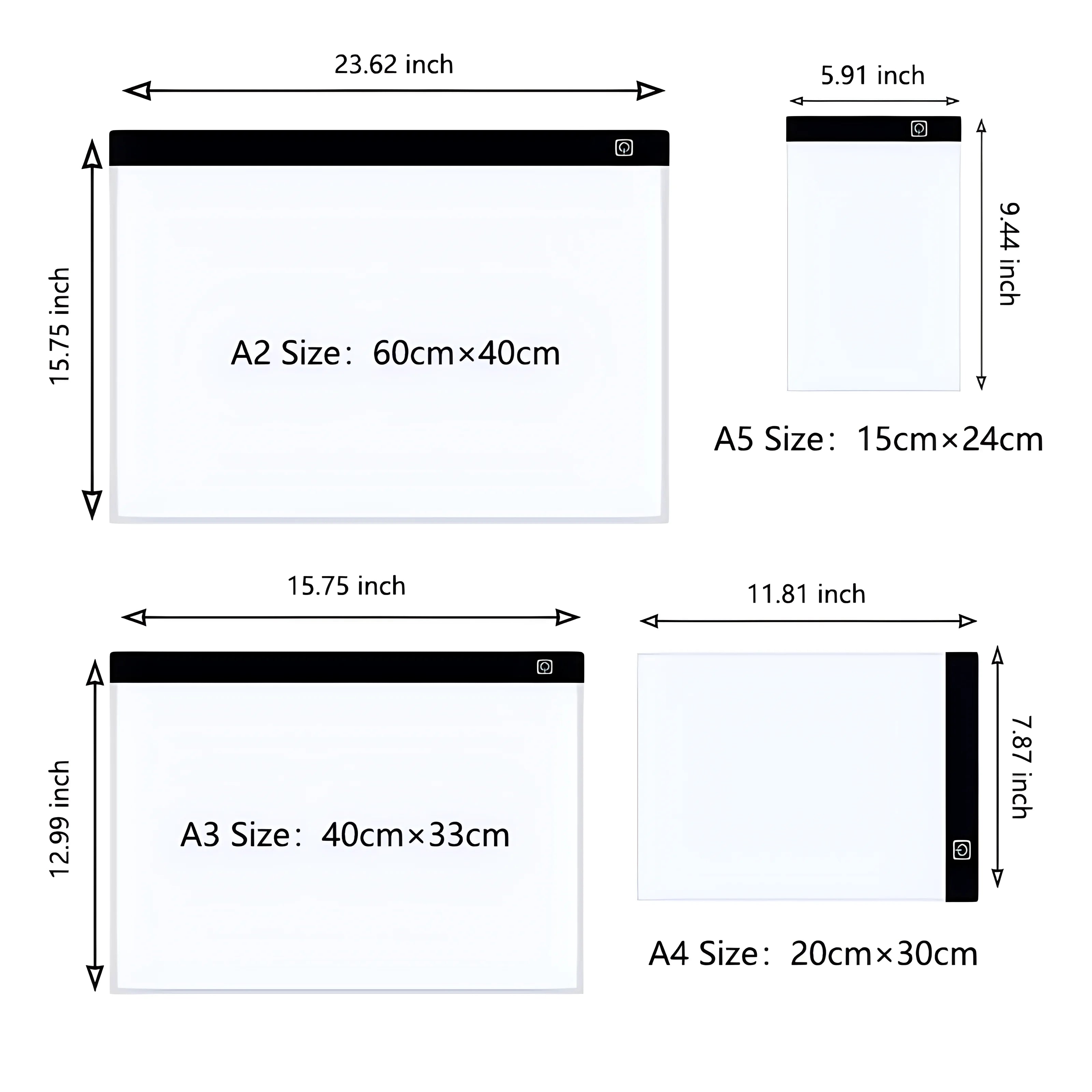 Dimmable LED Drawing Copy Pad