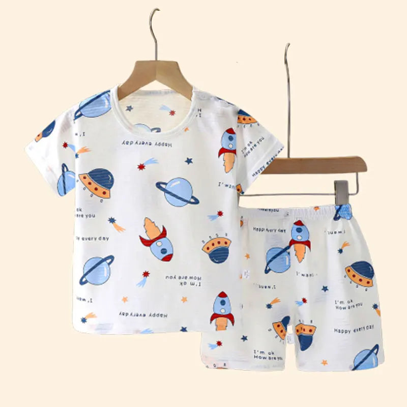 Summer Kids Cotton Sleepwear Set