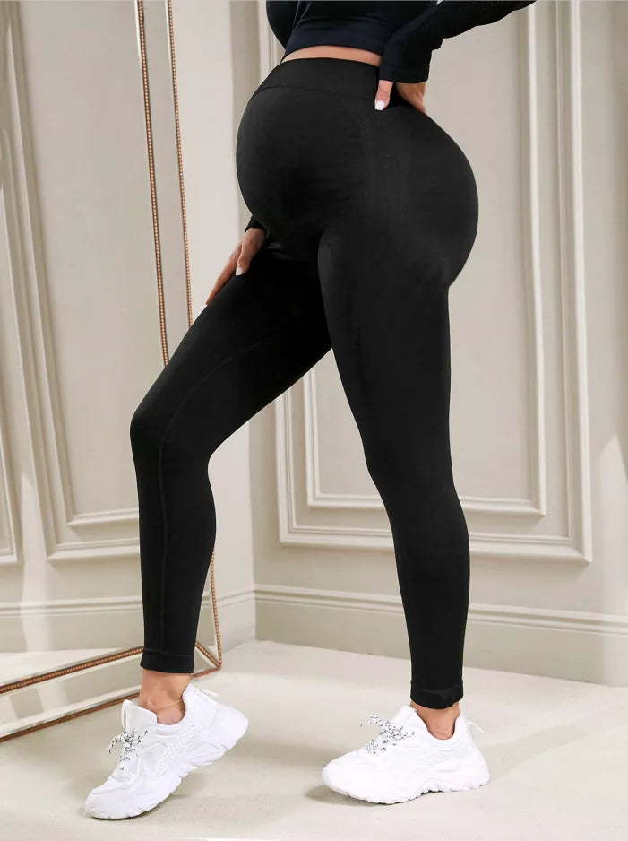 High Elastic Maternity Trousers