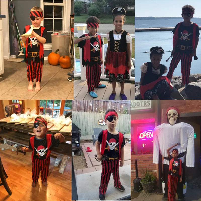 Kids Pirate Costume Set