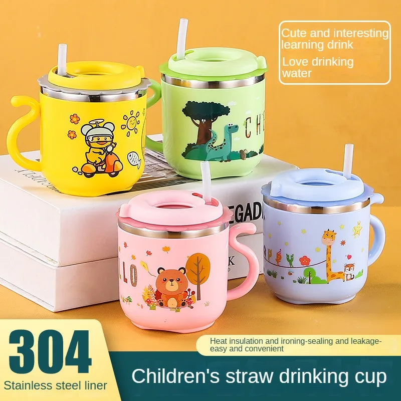 Children's Cups with Straws