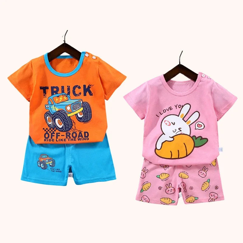 Children's Summer Cotton Clothing Set