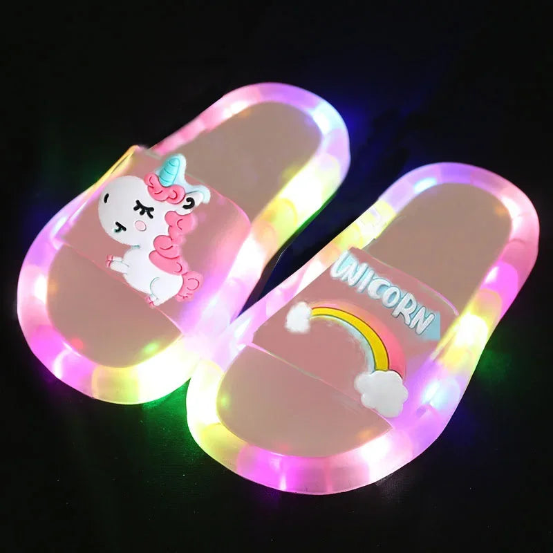 Cute Kids Lighted Slippers