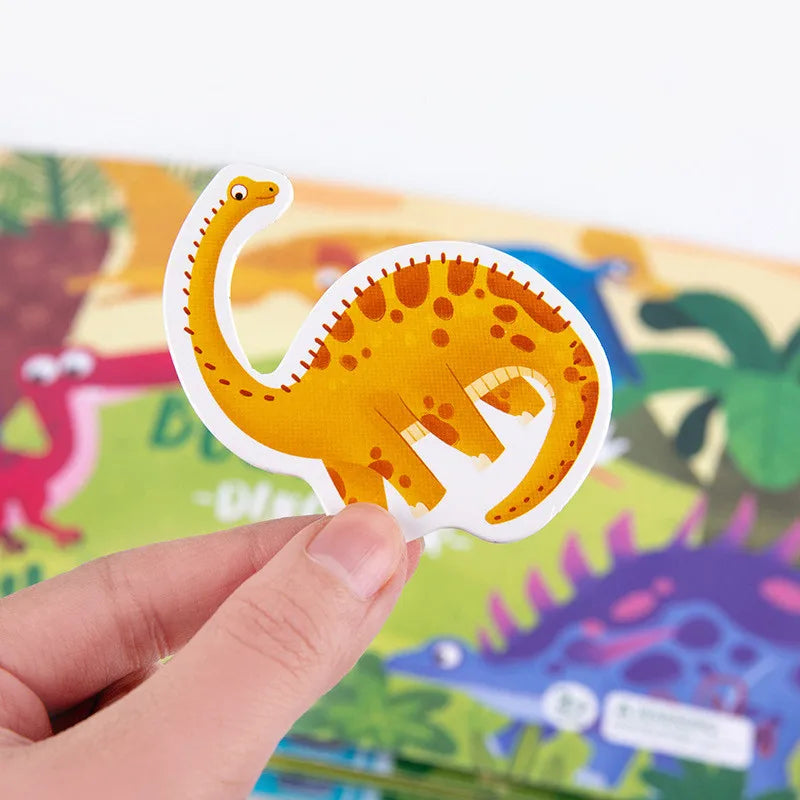 Educational Sticker Puzzle Book