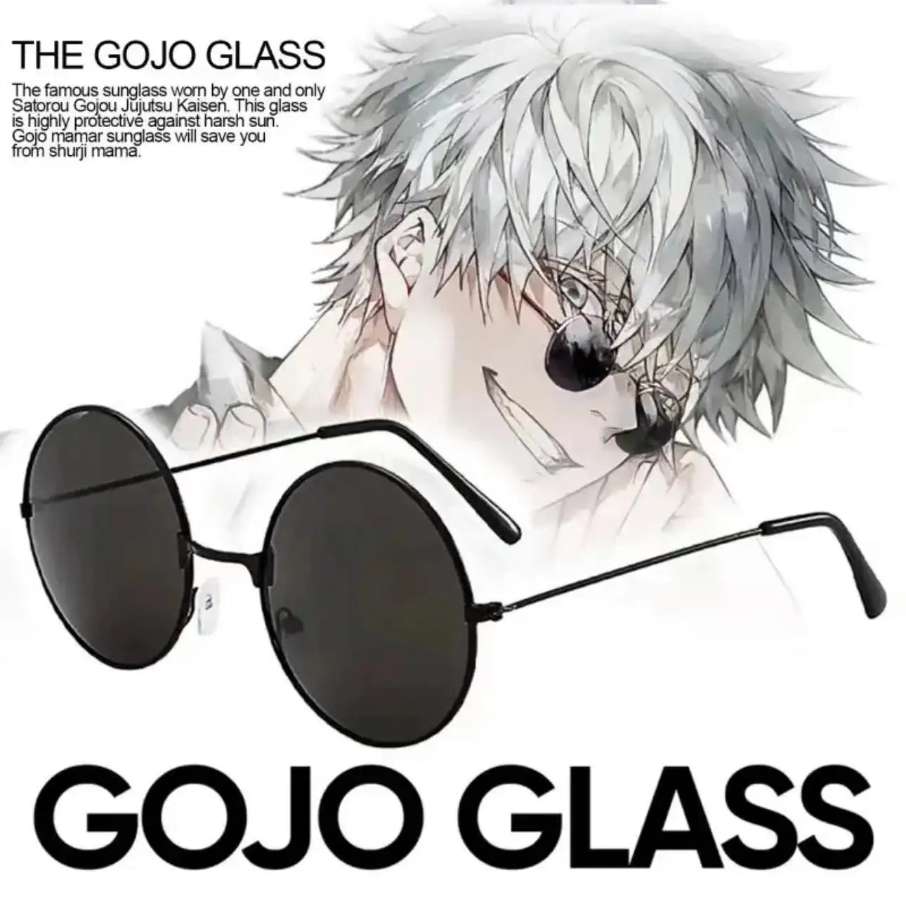 Gojo Satoru Cosplay Black Glasses