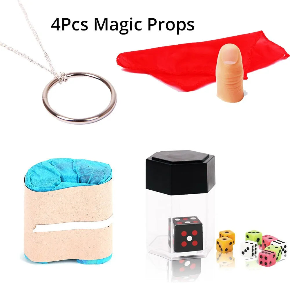 4 Pcs Magic Props Toy