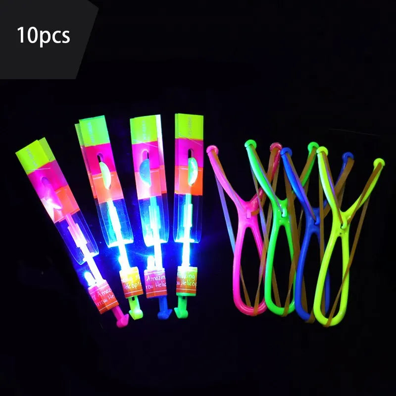 10pcs LED Whistle Arrow Slingshots