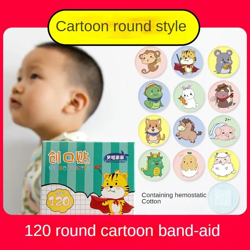 Cartoon Round Band Aid for Kids