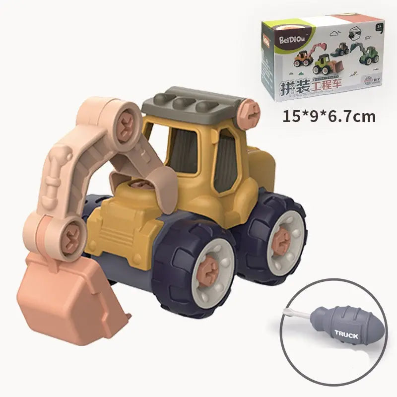 Kids Assembly Excavator Toy